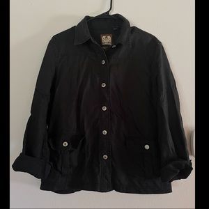 Pres de Chamomix linen jacket shirt sz large